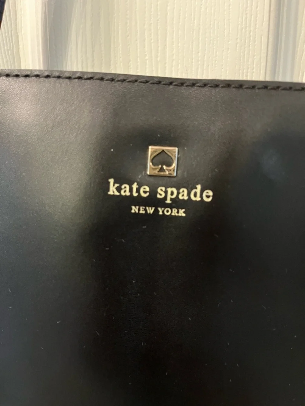 kate spade Black Leather Tote Purse